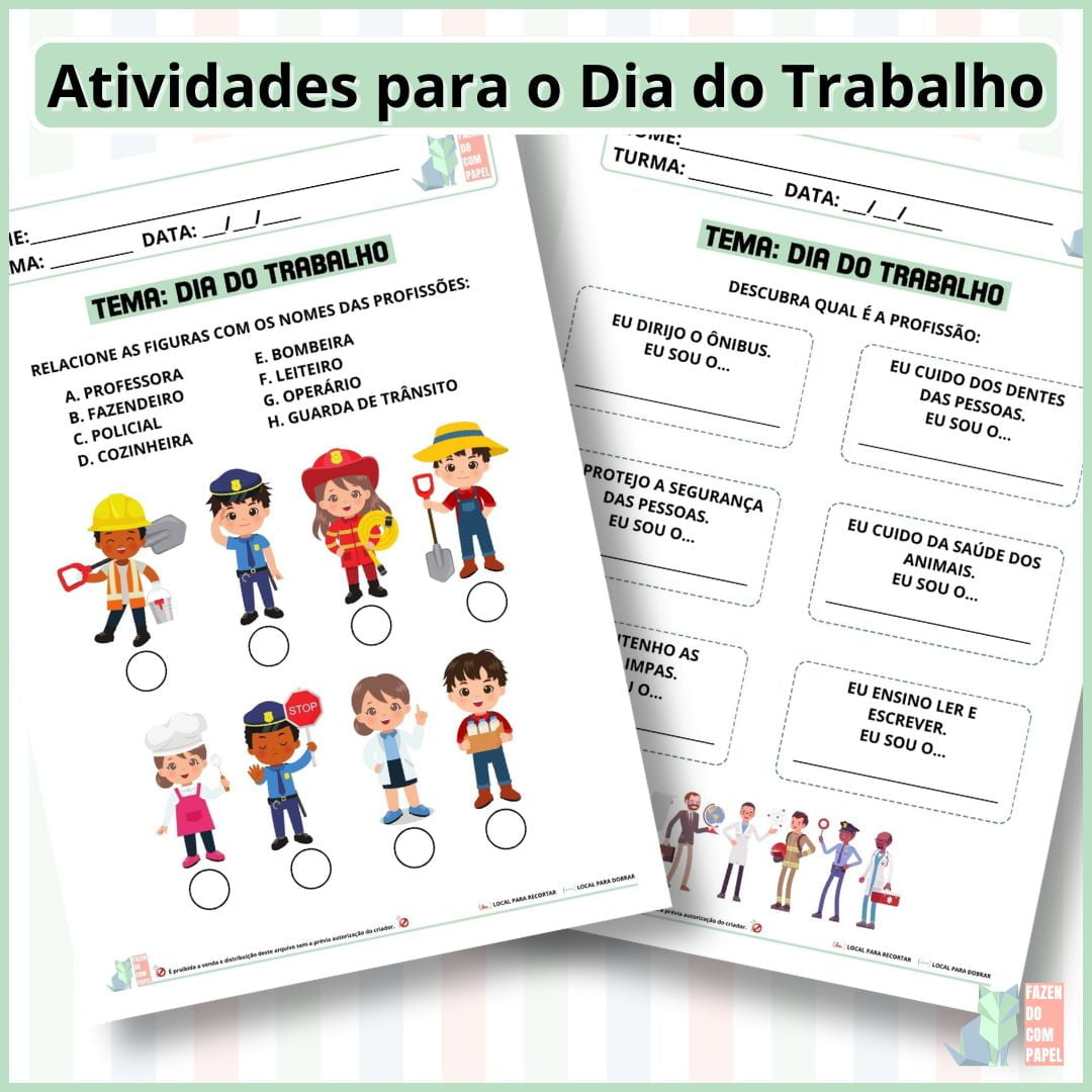 Atividades do Dia do Trabalhado