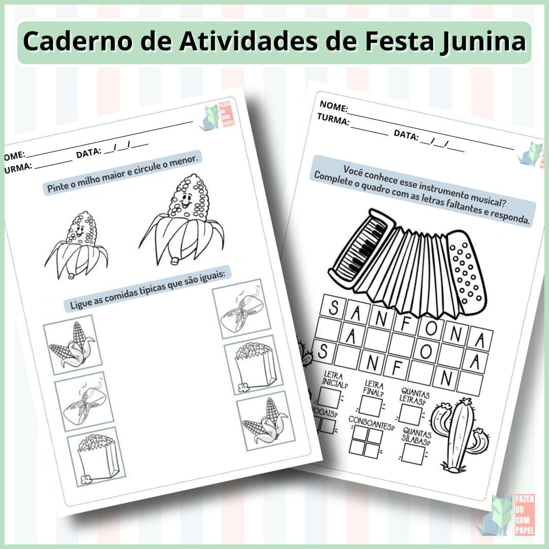 Caderno de Atividades de Festa Junina - Imagem 4