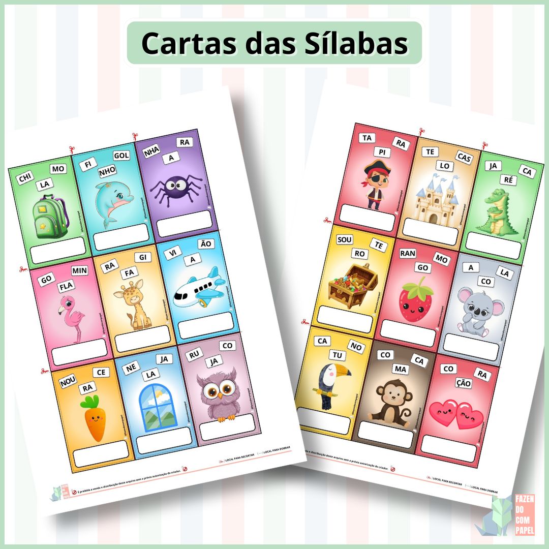 Cartas das Sílabas