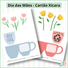 Dia das Mães - Cartão Xícara