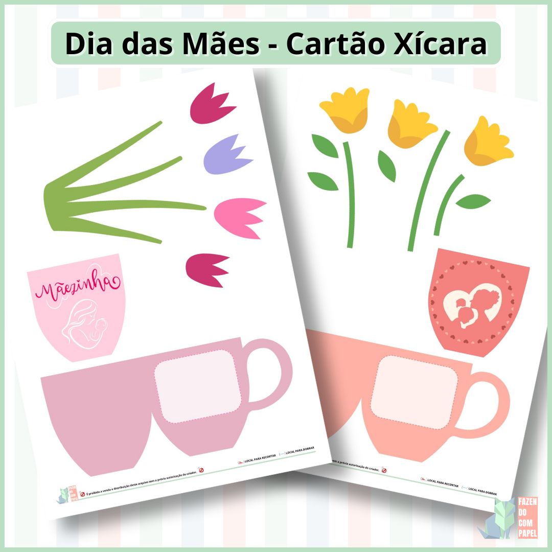 Dia das Mães - Cartão Xícara - Imagem 3