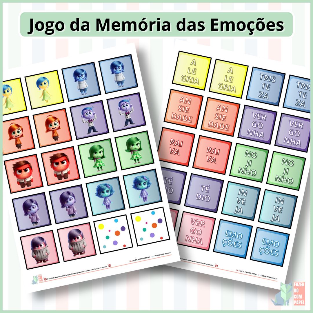 Jogo da Memória das Emoções